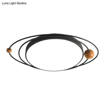 DecorBites™ DecorBites™ Modern Nordic LED Ceiling Lamp with Round Acrylic Design - 21"/26"/31" - Gray/Green/White - Warm/White/Natural Light