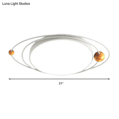 DecorBites™ DecorBites™ Modern Nordic LED Ceiling Lamp with Round Acrylic Design - 21"/26"/31" - Gray/Green/White - Warm/White/Natural Light