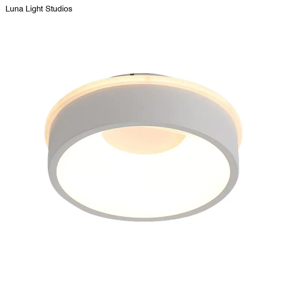 DecorBites™ DecorBites™ Modern Nordic LED Ceiling Light in Grey/White: Triangle, Round, or Square Design