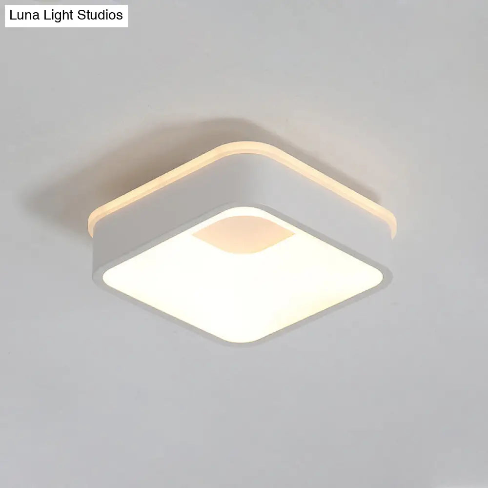DecorBites™ DecorBites™ Modern Nordic LED Ceiling Light in Grey/White: Triangle, Round, or Square Design