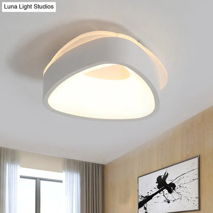 DecorBites™ DecorBites™ Modern Nordic LED Ceiling Light in Grey/White: Triangle, Round, or Square Design