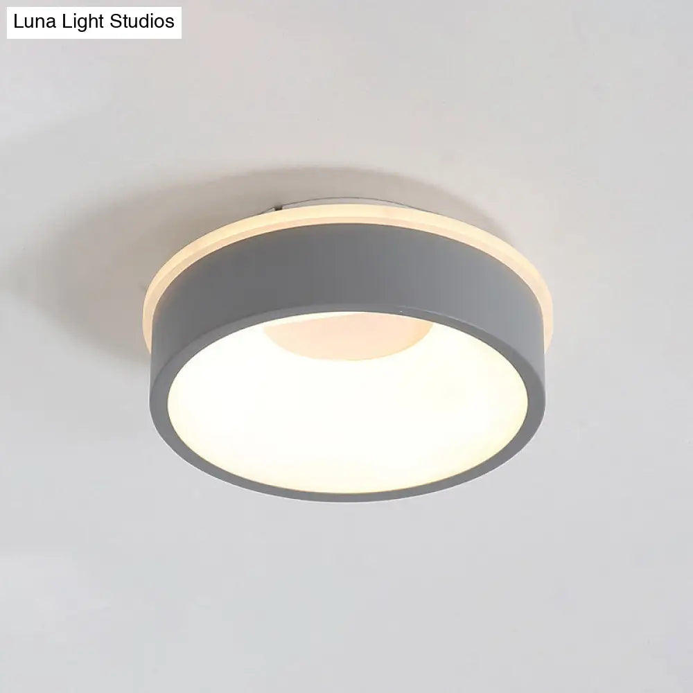 DecorBites™ DecorBites™ Modern Nordic LED Ceiling Light in Grey/White: Triangle, Round, or Square Design