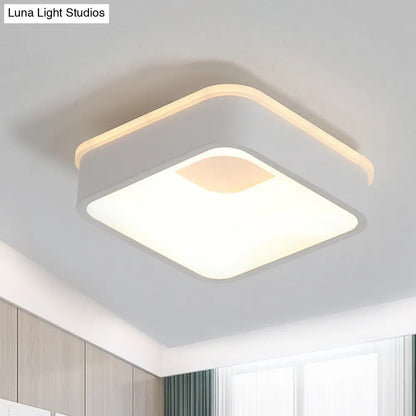 DecorBites™ DecorBites™ Modern Nordic LED Ceiling Light in Grey/White: Triangle, Round, or Square Design