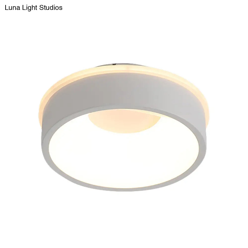 DecorBites™ DecorBites™ Modern Nordic LED Ceiling Light in Grey/White: Triangle, Round, or Square Design