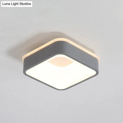 DecorBites™ DecorBites™ Modern Nordic LED Ceiling Light in Grey/White: Triangle, Round, or Square Design