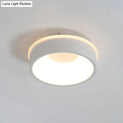 DecorBites™ DecorBites™ Modern Nordic LED Ceiling Light in Grey/White: Triangle, Round, or Square Design