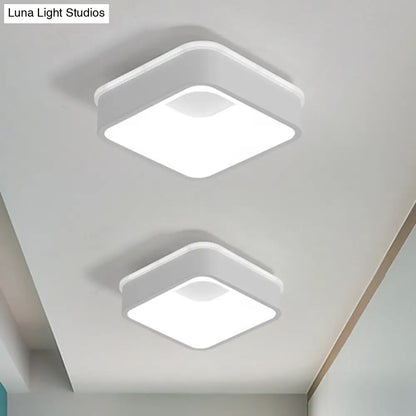 DecorBites™ DecorBites™ Modern Nordic LED Ceiling Light in Grey/White: Triangle, Round, or Square Design
