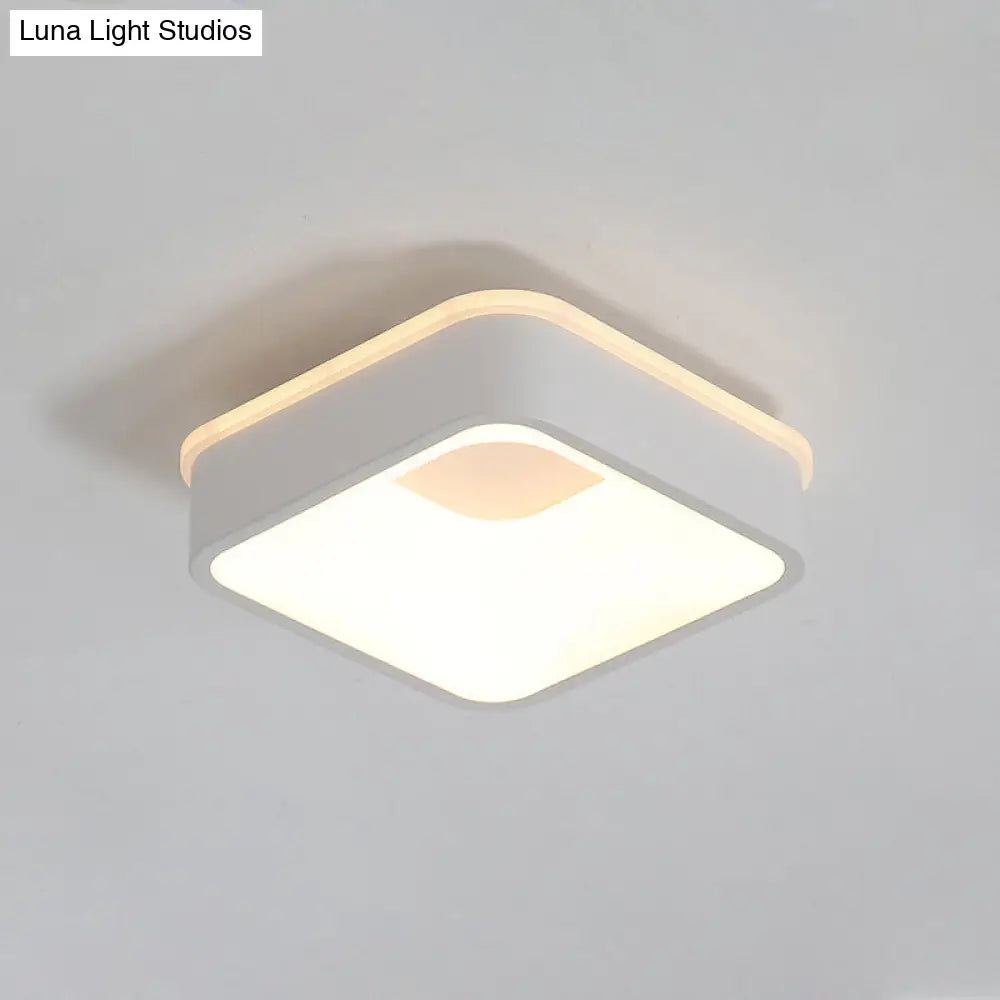 DecorBites™ DecorBites™ Modern Nordic LED Ceiling Light in Grey/White: Triangle, Round, or Square Design