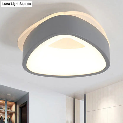 DecorBites™ DecorBites™ Modern Nordic LED Ceiling Light in Grey/White: Triangle, Round, or Square Design