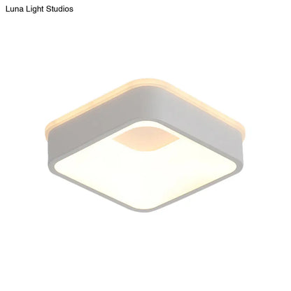 DecorBites™ DecorBites™ Modern Nordic LED Ceiling Light in Grey/White: Triangle, Round, or Square Design