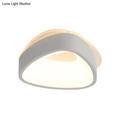 DecorBites™ DecorBites™ Modern Nordic LED Ceiling Light in Grey/White: Triangle, Round, or Square Design