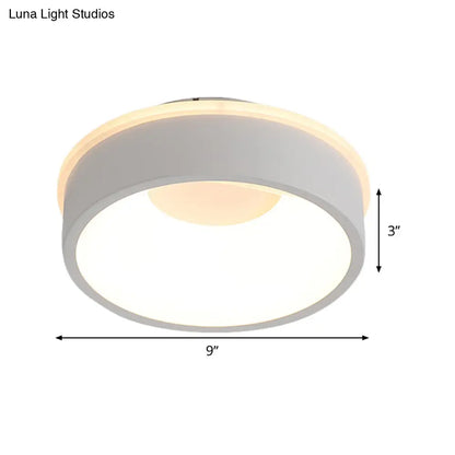 DecorBites™ DecorBites™ Modern Nordic LED Ceiling Light in Grey/White: Triangle, Round, or Square Design