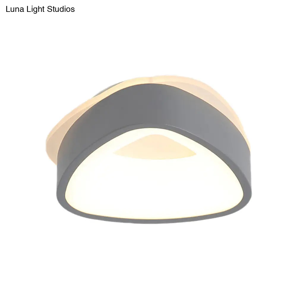 DecorBites™ DecorBites™ Modern Nordic LED Ceiling Light in Grey/White: Triangle, Round, or Square Design