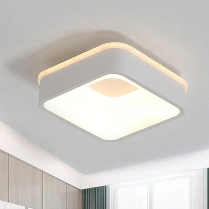 DecorBites™ DecorBites™ Modern Nordic LED Ceiling Light in Grey/White: Triangle, Round, or Square Design