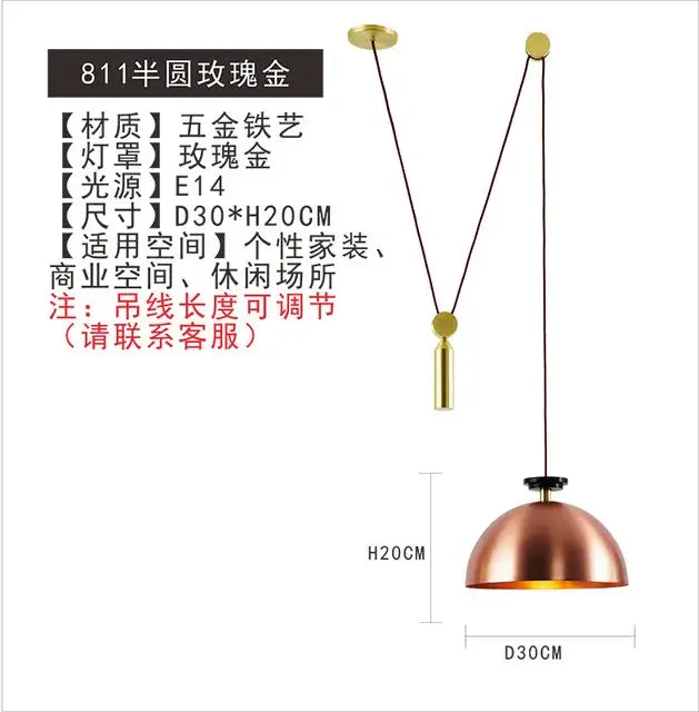 A sleek half-round pendant light with warm copper finish and brass hardware in a modern decorbites glass chandelier design