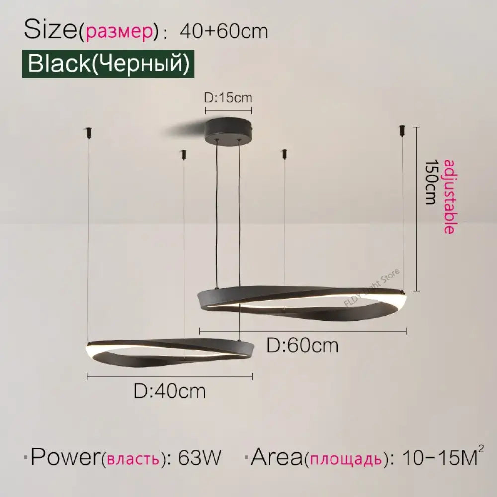 Modern Nordic Pendant Lamp - Dimmable LED Ceiling Light