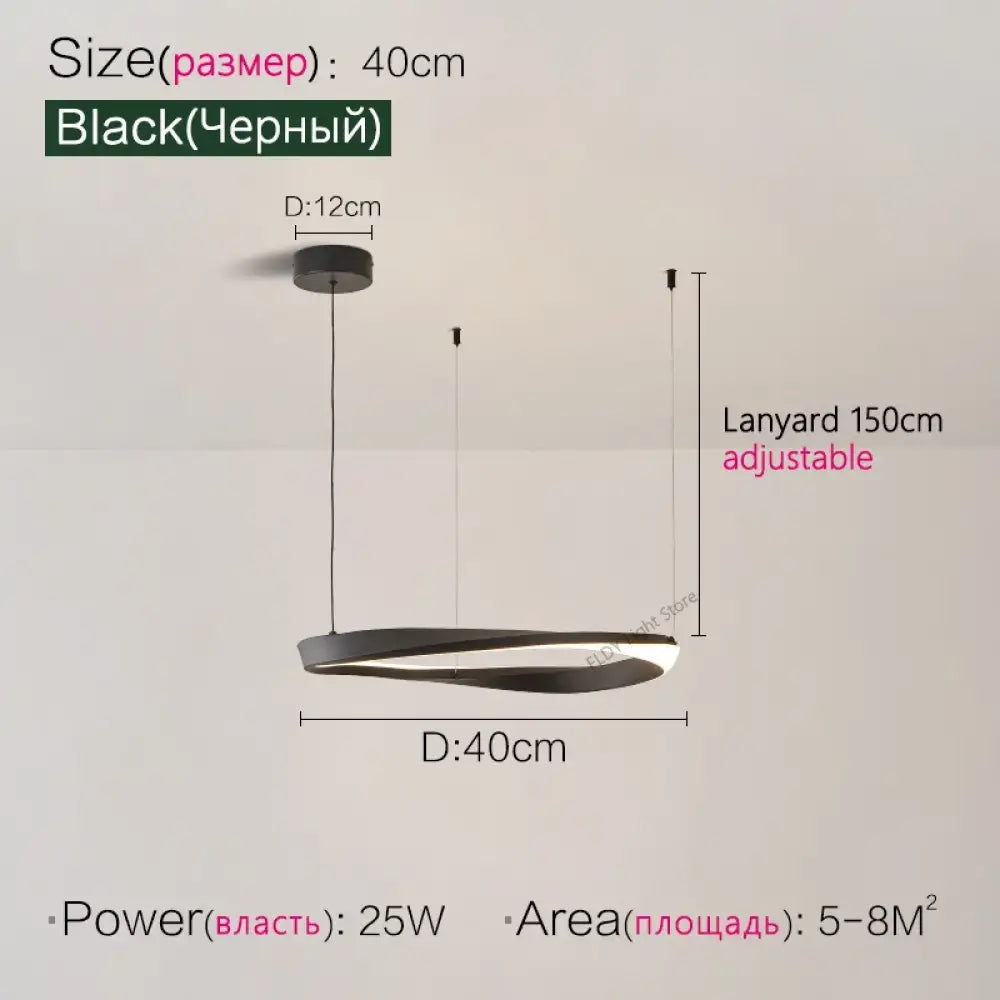 Modern Nordic Pendant Lamp - Dimmable LED Ceiling Light