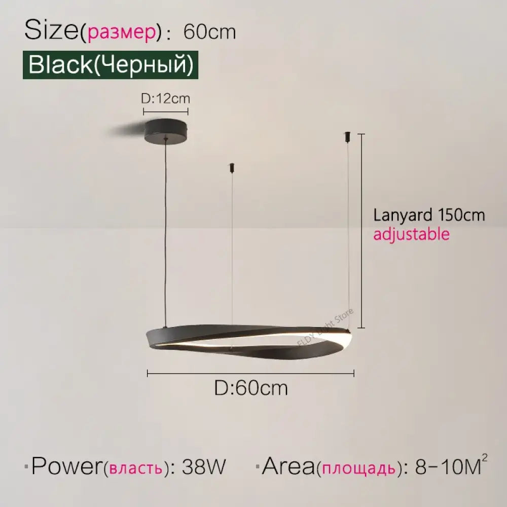 Modern Nordic Pendant Lamp - Dimmable LED Ceiling Light