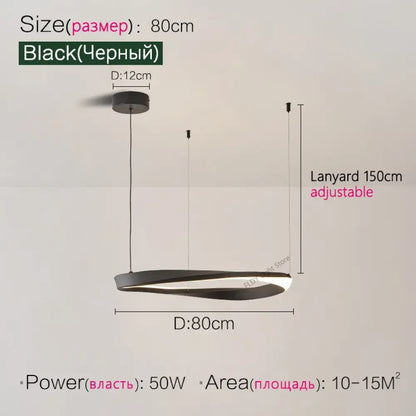 Modern Nordic Pendant Lamp - Dimmable LED Ceiling Light