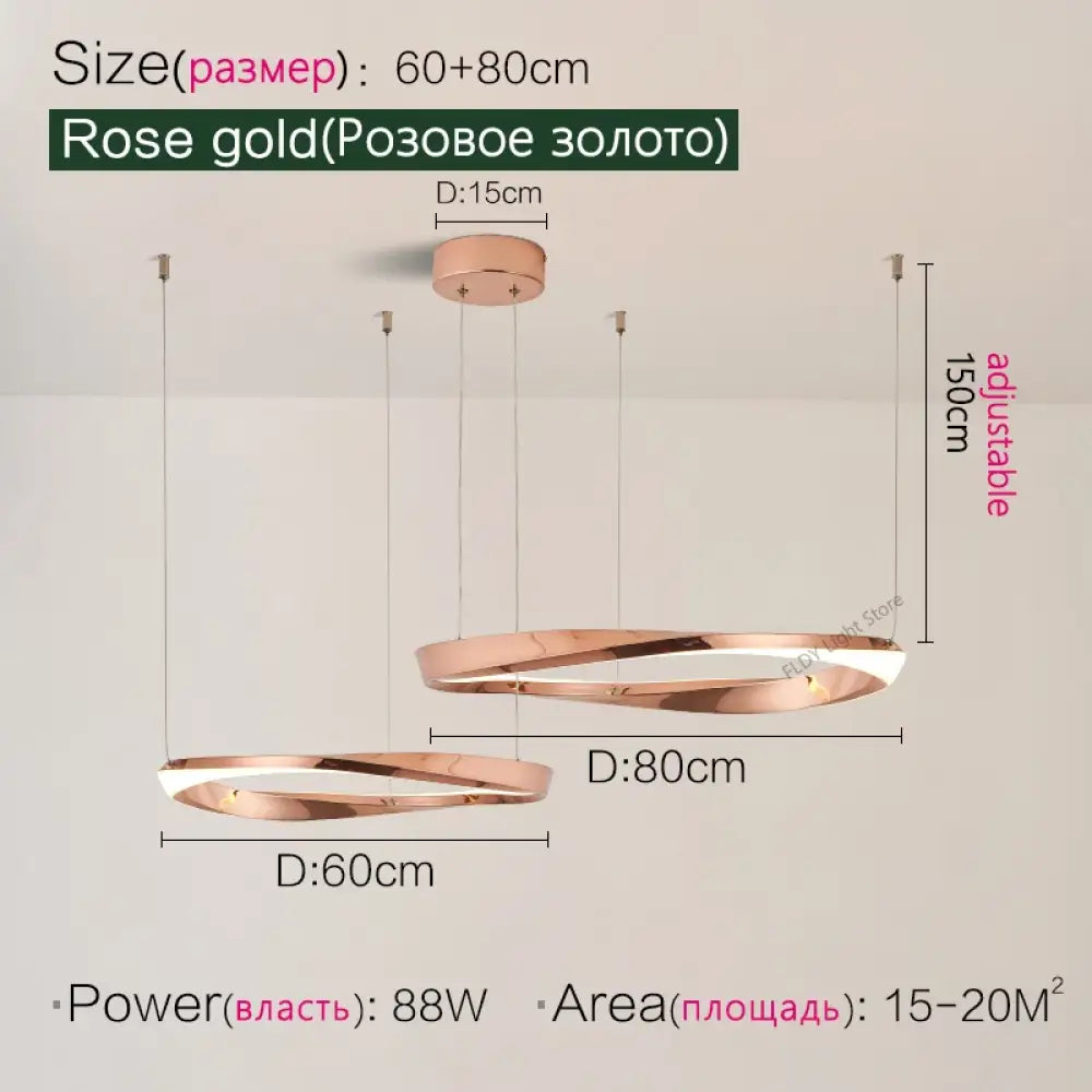 Modern Nordic Pendant Lamp - Dimmable LED Ceiling Light