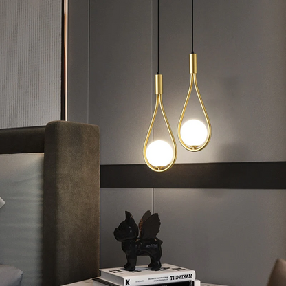 Modern Nordic Pendant Light in Black or Gold - Gold / Single Pendant Light
