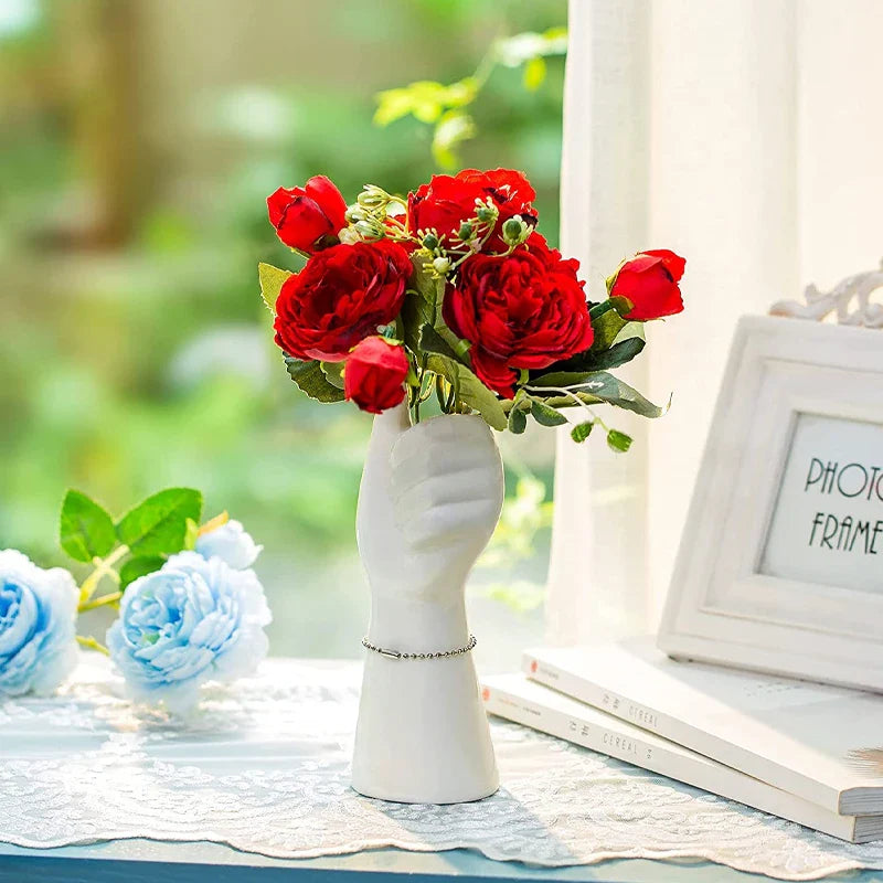Modern Nordic Style Ceramic Hand Vase - Vase