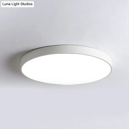 DecorBites™ DecorBites™ Modern Nordic Style Metallic LED Flush Mount Ceiling Light for Bedrooms - Extra-Thin Round Design