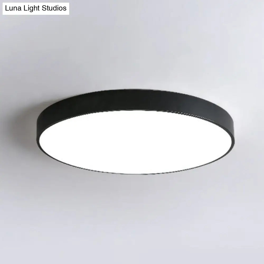 DecorBites™ DecorBites™ Modern Nordic Style Metallic LED Flush Mount Ceiling Light for Bedrooms - Extra-Thin Round Design