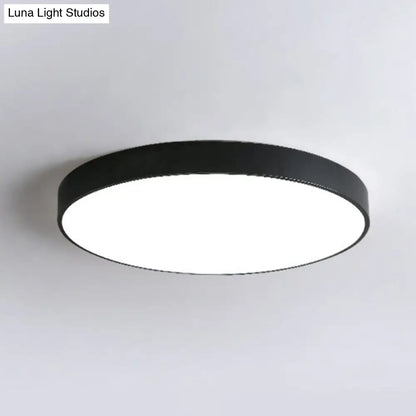 DecorBites™ DecorBites™ Modern Nordic Style Metallic LED Flush Mount Ceiling Light for Bedrooms - Extra-Thin Round Design