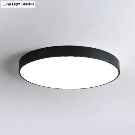 DecorBites™ DecorBites™ Modern Nordic Style Metallic LED Flush Mount Ceiling Light for Bedrooms - Extra-Thin Round Design