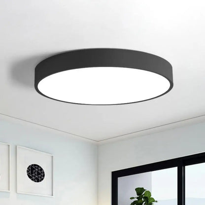 DecorBites™ DecorBites™ Modern Nordic Style Metallic LED Flush Mount Ceiling Light for Bedrooms - Extra-Thin Round Design