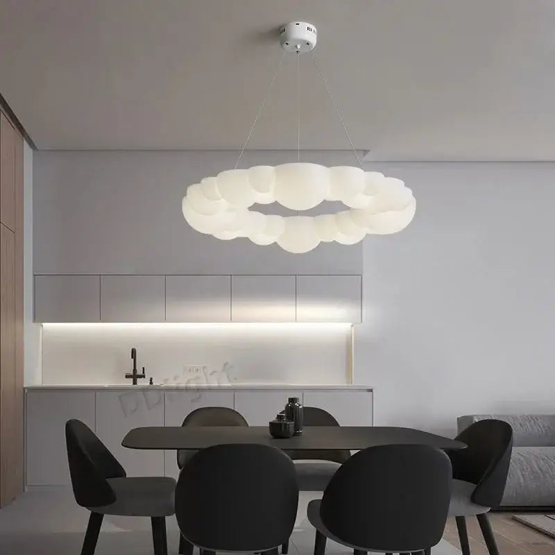 Modern off white cloud pendant led made of soft white translucent material delivering warm ambient lighting for living room decorbites cloud pendant pendant light