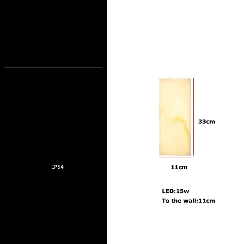 Modern onyx amber geometric led outdoor wall sconce with warm tones and subtle veining for decorbites geometric led decor