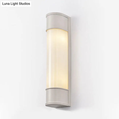 DecorBites™ DecorBites™ Modern Opal Glass Tubular Wall Light with 2 Heads - Black/White/Gold Sconce for Bedroom