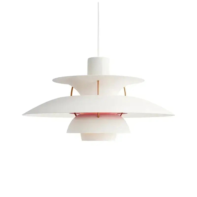 Modern orange and white tiered umbrella pendant light with white layered design and rose gold accents for kitchen decorbites colorful umbrella pendant