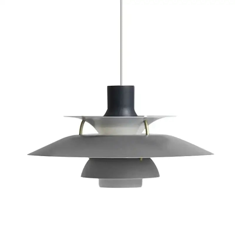 Modern orange and white tiered umbrella pendant light with gray layered design and metallic accents for kitchen decorbites colorful umbrella pendant