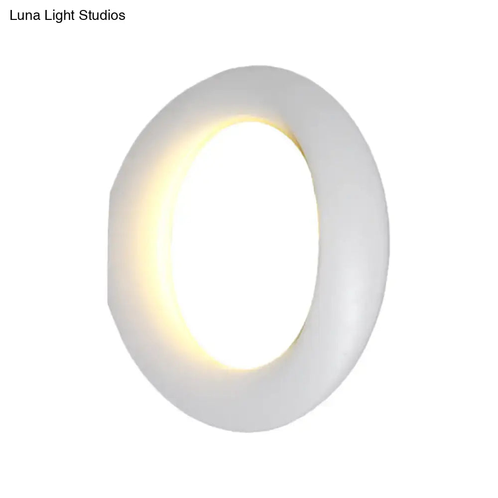 Modern oval black and white led mirror bedroom wall light 110v-120v with sleek minimalist white oval sconce and soft glow