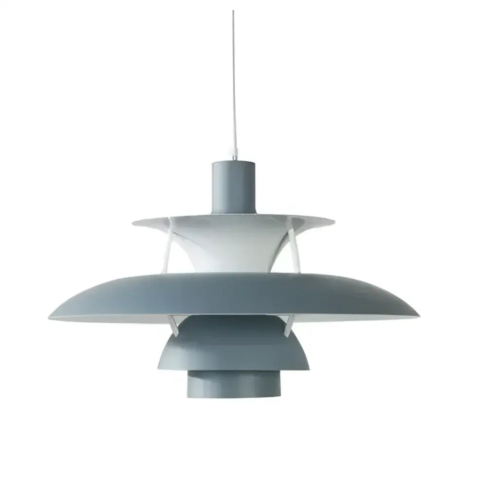 Gray layered pendant light with sleek modern design led chandelier pendant for kitchen decor and ambient lighting