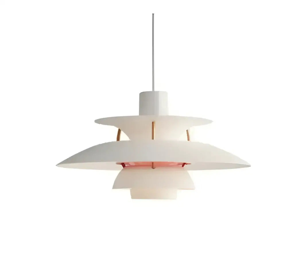 White layered modern pastel pendant light with led chandelier pendant and subtle gold accents for kitchen decor
