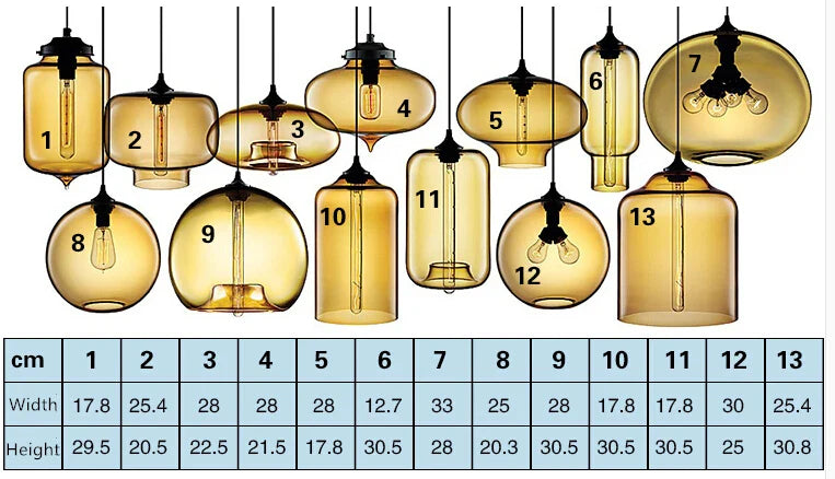 Modern pendant lights featuring amber glass with black metal fixtures and exposed filament bulbs for stylish interior decor