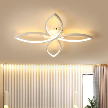 DecorBites™ DecorBites™ Modern Petal Semi Flush LED Ceiling Lamp - 23"/29"/35.5" Wide - Warm/White Light