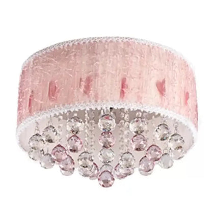 DecorBites™ DecorBites™ Modern Pink Ceiling Light with Crystal Ball - 8 Heads for Girls Bedroom