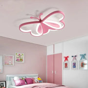 Modern pink decorbites butterfly led ceiling light with illuminated wings and sleek design for girls bedroom ceiling light