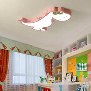 Modern pink dinosaur animal kids ceiling lamp with soft lighting designed for bedroom decorbites dinosaur animal decor