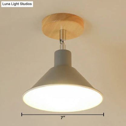 DecorBites™ DecorBites™ Modern Pink & Orange Ceiling Light: Stylish Semi-Flush Mount for Corridor