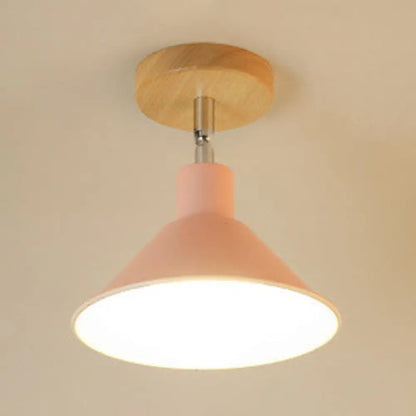 DecorBites™ DecorBites™ Modern Pink & Orange Ceiling Light: Stylish Semi-Flush Mount for Corridor