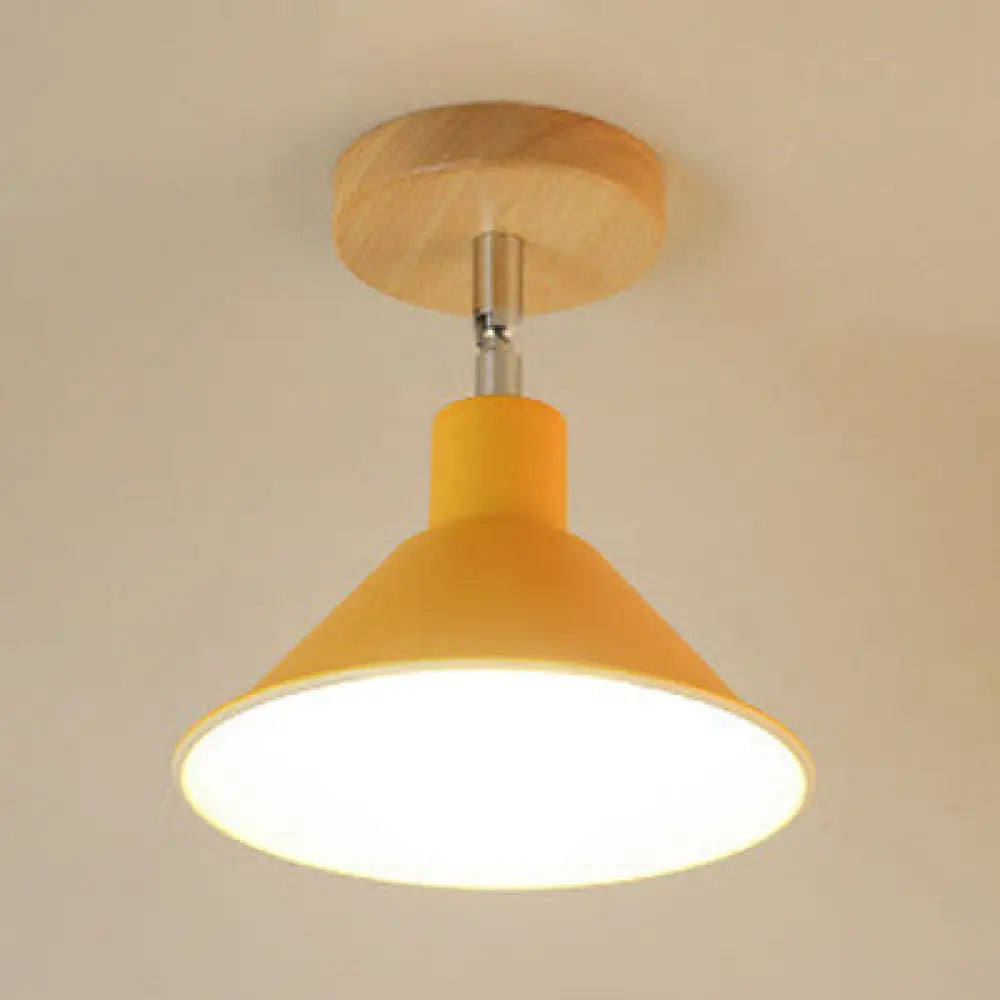 DecorBites™ DecorBites™ Modern Pink & Orange Ceiling Light: Stylish Semi-Flush Mount for Corridor