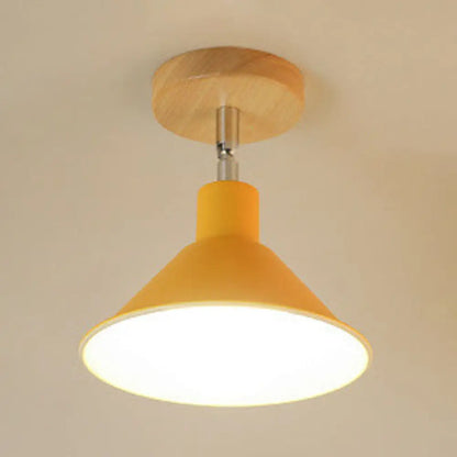 DecorBites™ DecorBites™ Modern Pink & Orange Ceiling Light: Stylish Semi-Flush Mount for Corridor