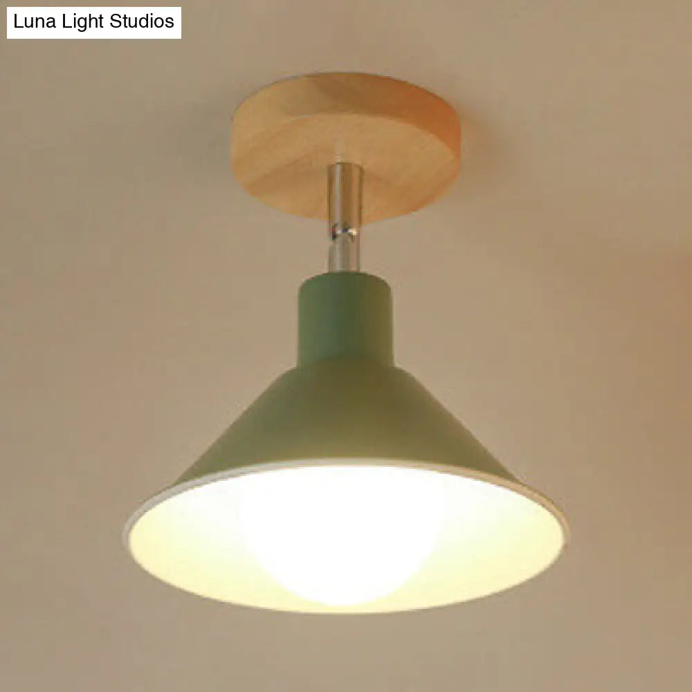 DecorBites™ DecorBites™ Modern Pink & Orange Ceiling Light: Stylish Semi-Flush Mount for Corridor