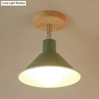 DecorBites™ DecorBites™ Modern Pink & Orange Ceiling Light: Stylish Semi-Flush Mount for Corridor